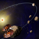 Artist’s impression of the Lucy Mission (not to scale). (Image: Southwest Research Institute)
